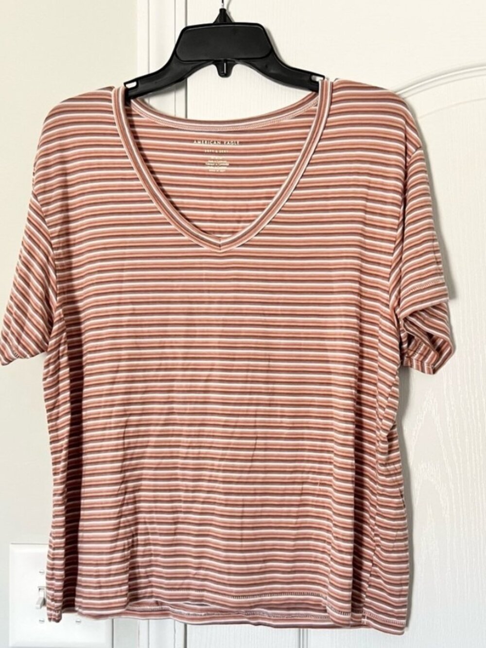 Short sleeve strip shirt - M